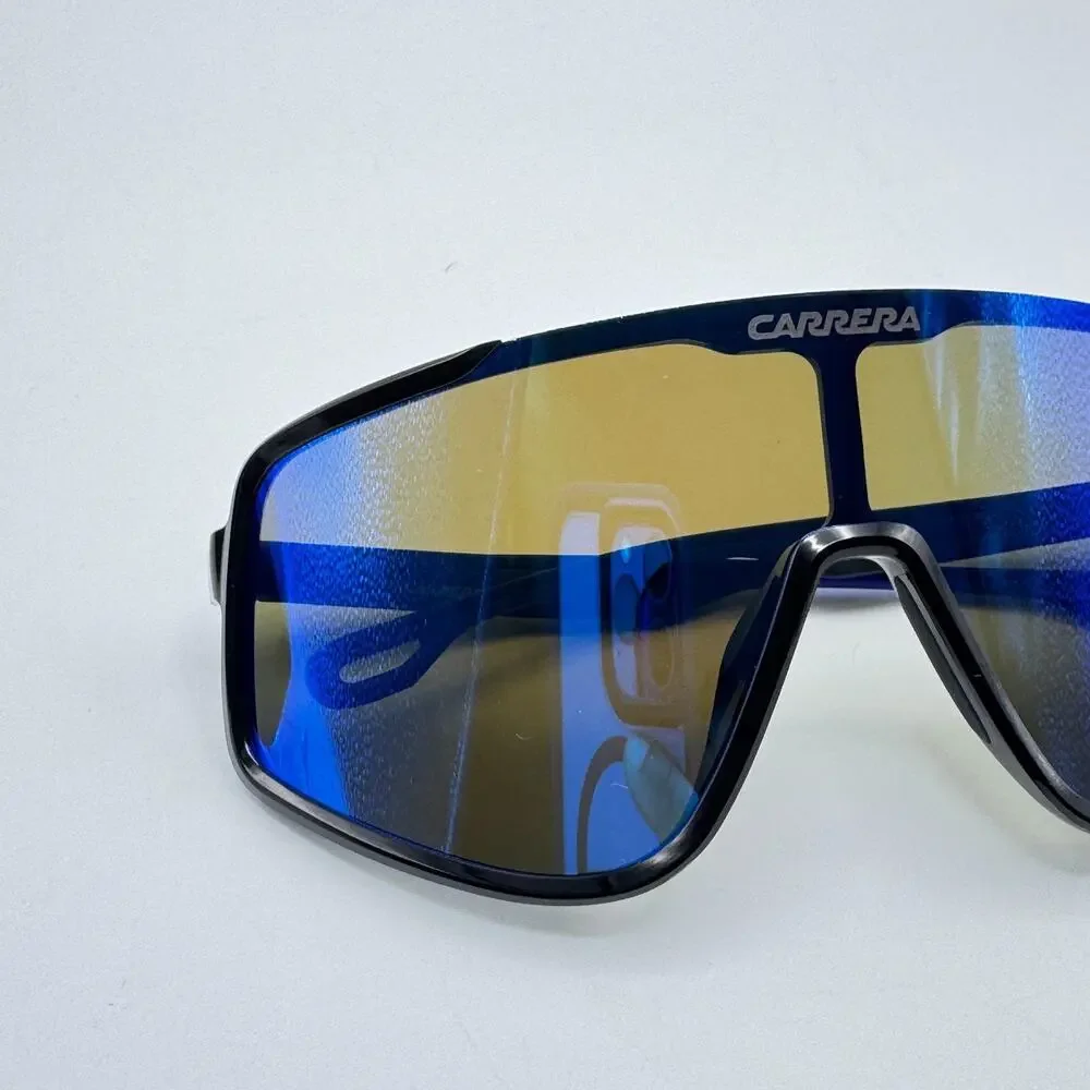 Carrera Sunglasses 4017/S D51Z0 Black Frame Blue Shield Mirror Lens 99-01-135